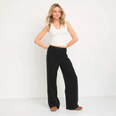 Pantalón Flare Tiro Medio Mujer